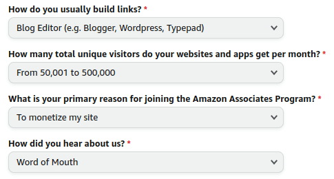 Final questions from Amazon associates