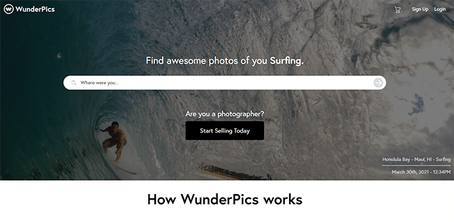Wunder Pics home page